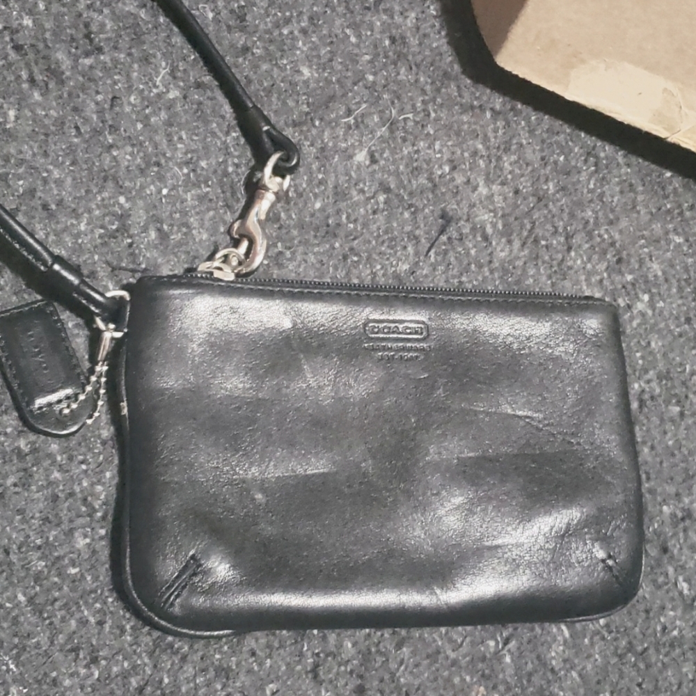 Black Coach wristlet
